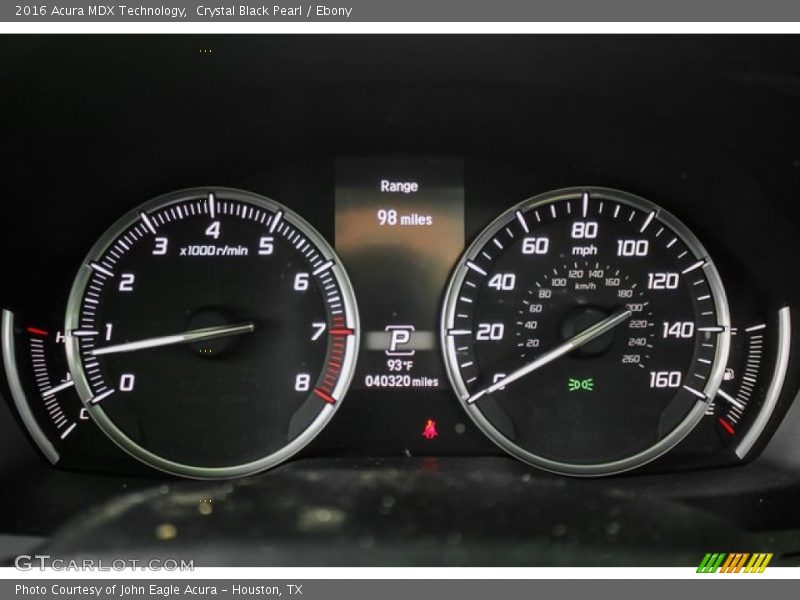 Crystal Black Pearl / Ebony 2016 Acura MDX Technology