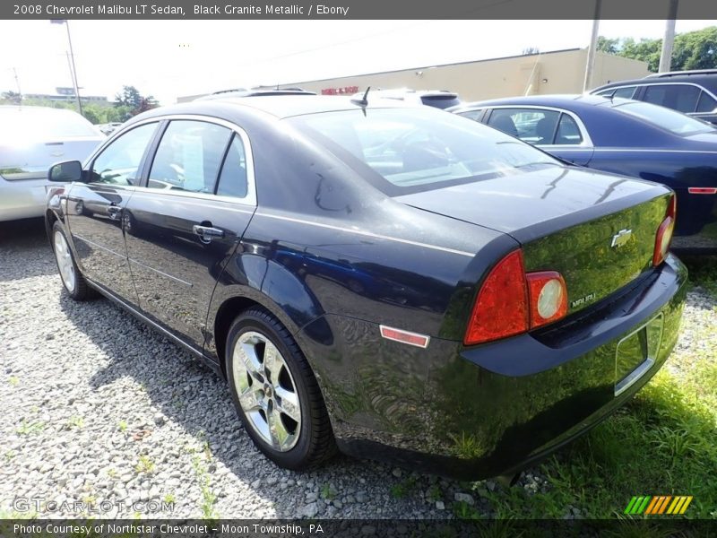 Black Granite Metallic / Ebony 2008 Chevrolet Malibu LT Sedan
