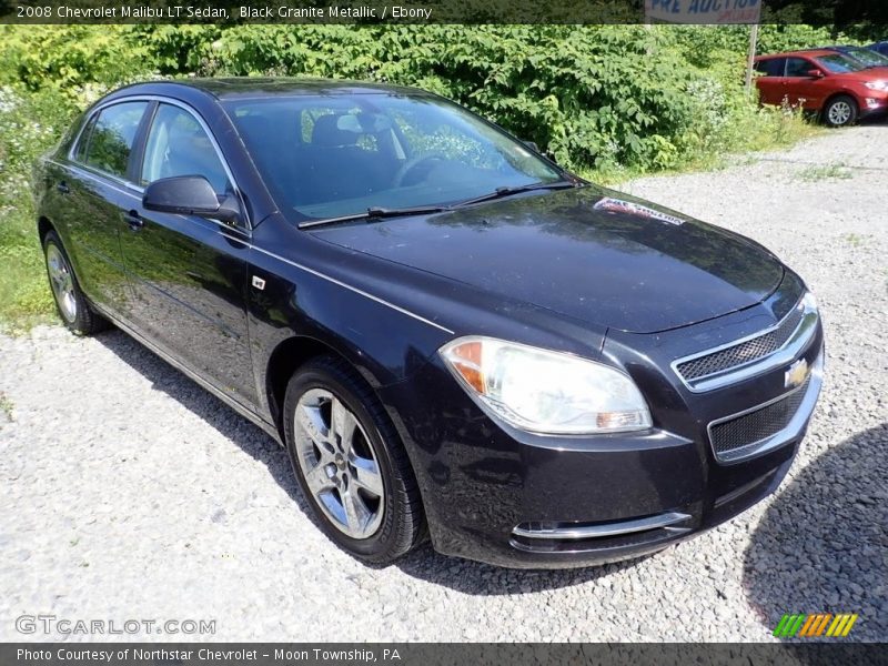 Black Granite Metallic / Ebony 2008 Chevrolet Malibu LT Sedan