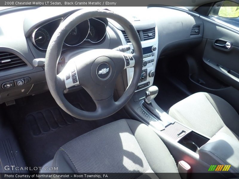 Black Granite Metallic / Ebony 2008 Chevrolet Malibu LT Sedan