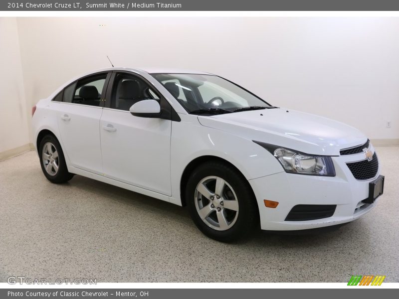 Summit White / Medium Titanium 2014 Chevrolet Cruze LT