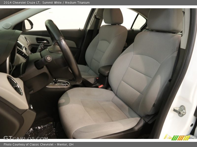 Summit White / Medium Titanium 2014 Chevrolet Cruze LT