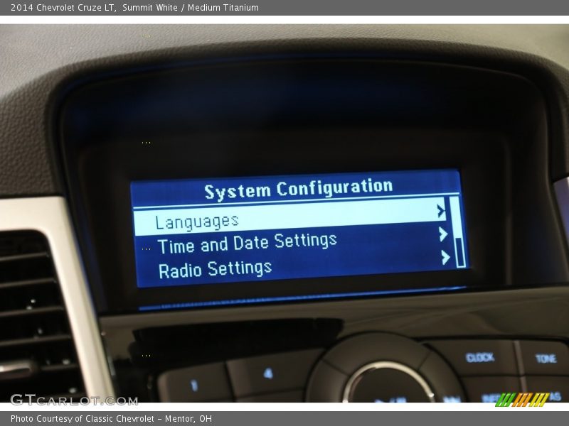 Summit White / Medium Titanium 2014 Chevrolet Cruze LT