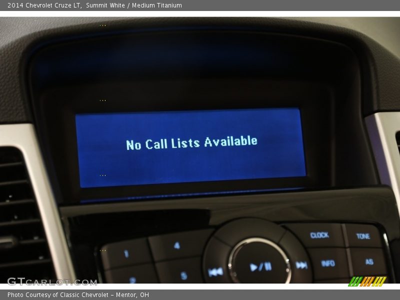 Summit White / Medium Titanium 2014 Chevrolet Cruze LT