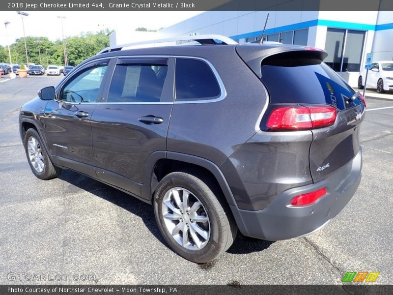 Granite Crystal Metallic / Black 2018 Jeep Cherokee Limited 4x4