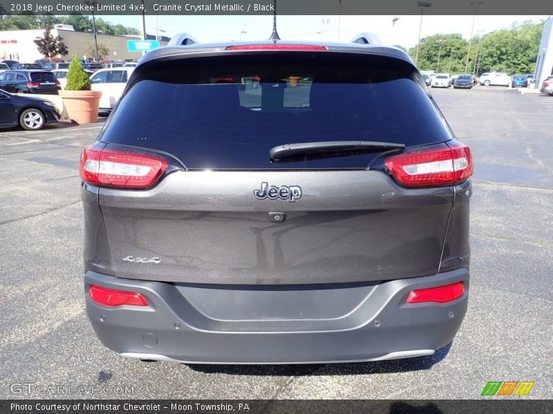 Granite Crystal Metallic / Black 2018 Jeep Cherokee Limited 4x4