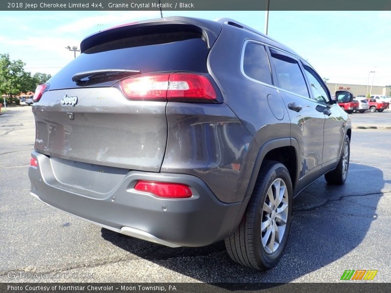 Granite Crystal Metallic / Black 2018 Jeep Cherokee Limited 4x4