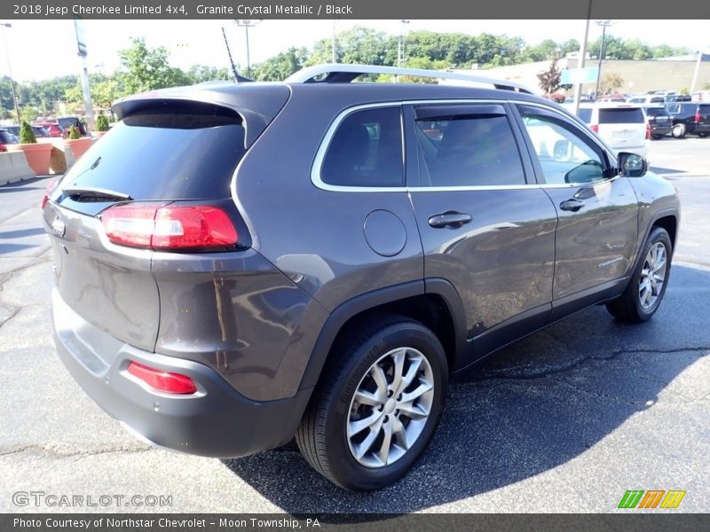 Granite Crystal Metallic / Black 2018 Jeep Cherokee Limited 4x4