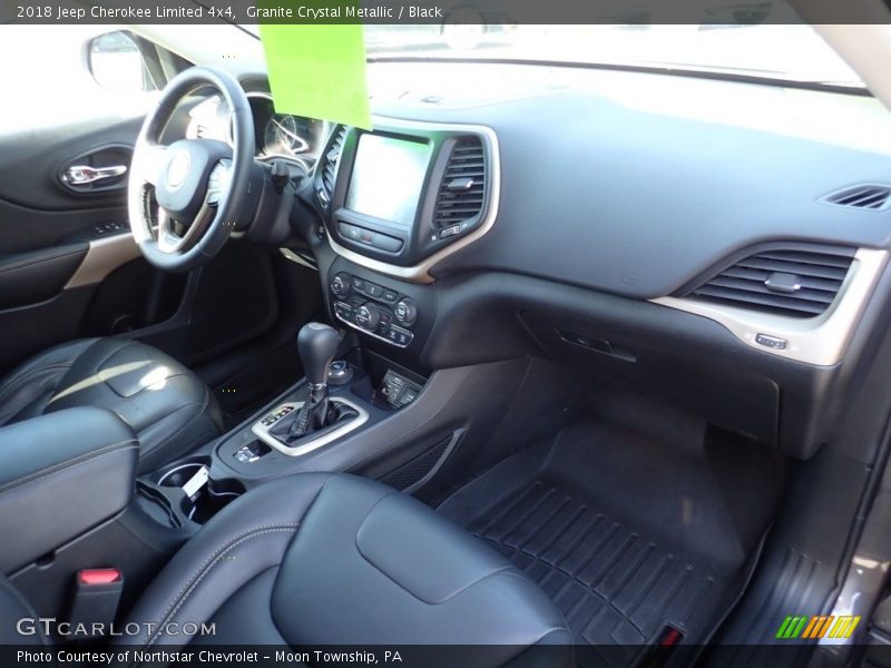 Granite Crystal Metallic / Black 2018 Jeep Cherokee Limited 4x4