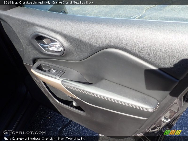 Granite Crystal Metallic / Black 2018 Jeep Cherokee Limited 4x4