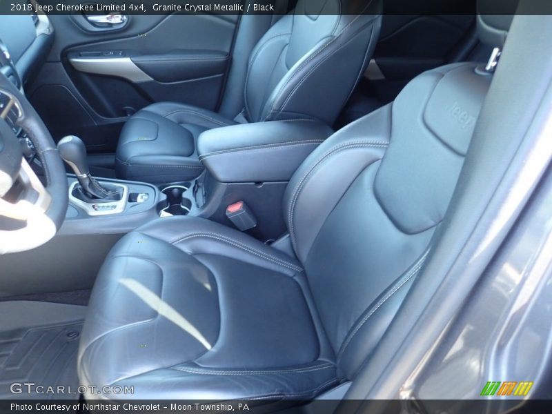Granite Crystal Metallic / Black 2018 Jeep Cherokee Limited 4x4