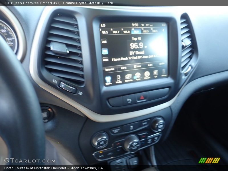 Granite Crystal Metallic / Black 2018 Jeep Cherokee Limited 4x4