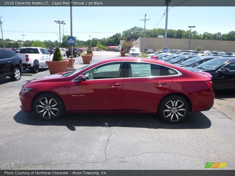 Cajun Red Tintcoat / Jet Black 2018 Chevrolet Malibu LT