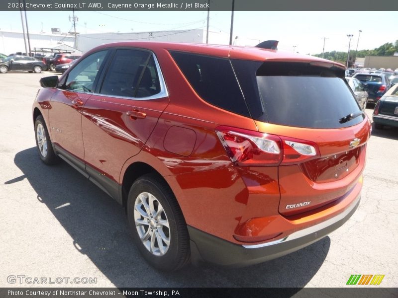 Cayenne Orange Metallic / Jet Black 2020 Chevrolet Equinox LT AWD