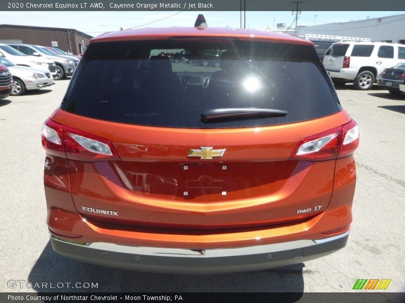 Cayenne Orange Metallic / Jet Black 2020 Chevrolet Equinox LT AWD