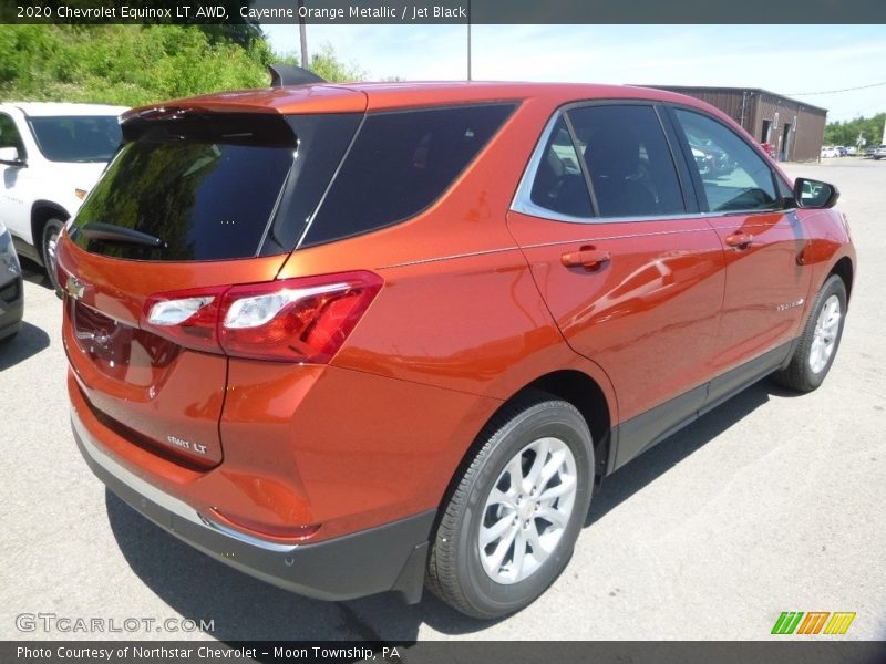 Cayenne Orange Metallic / Jet Black 2020 Chevrolet Equinox LT AWD
