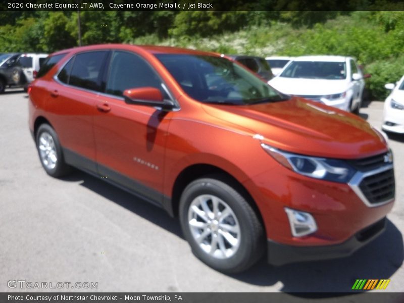 Cayenne Orange Metallic / Jet Black 2020 Chevrolet Equinox LT AWD