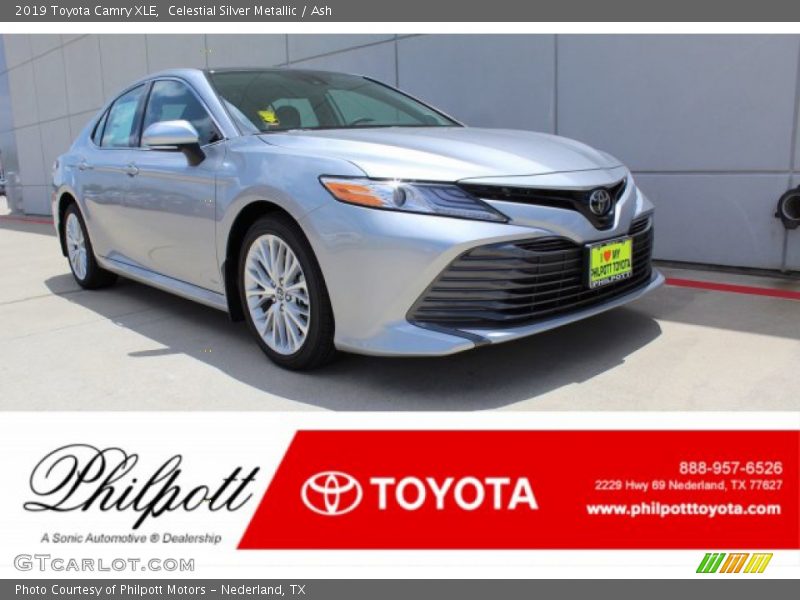 Celestial Silver Metallic / Ash 2019 Toyota Camry XLE