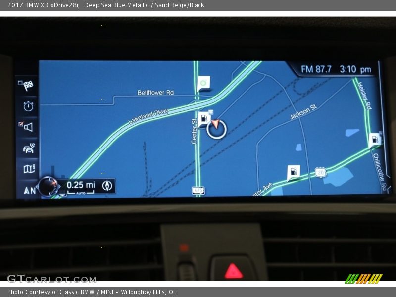Deep Sea Blue Metallic / Sand Beige/Black 2017 BMW X3 xDrive28i