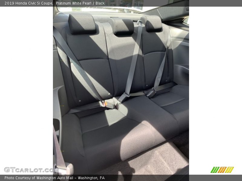 Platinum White Pearl / Black 2019 Honda Civic Si Coupe