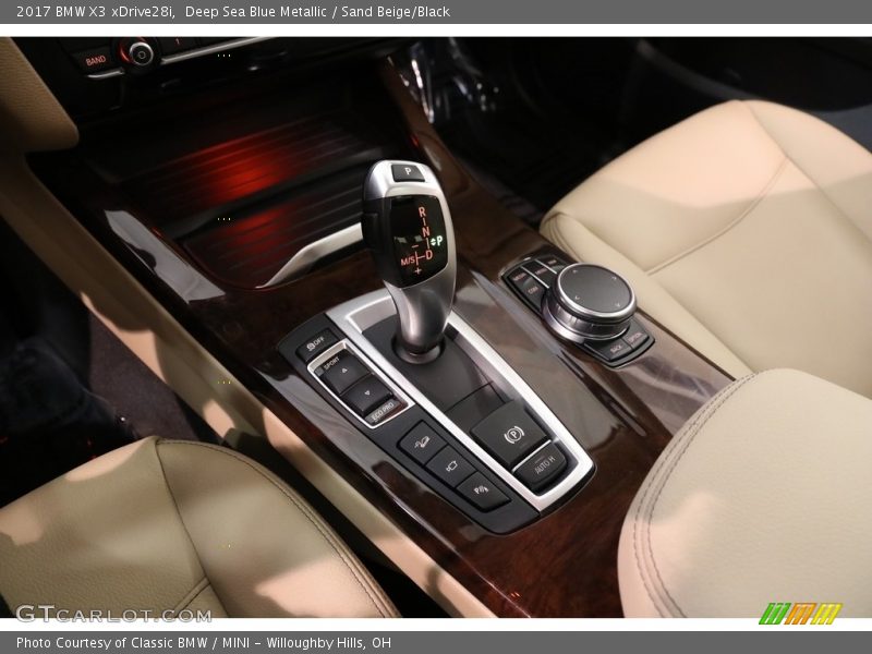 Deep Sea Blue Metallic / Sand Beige/Black 2017 BMW X3 xDrive28i