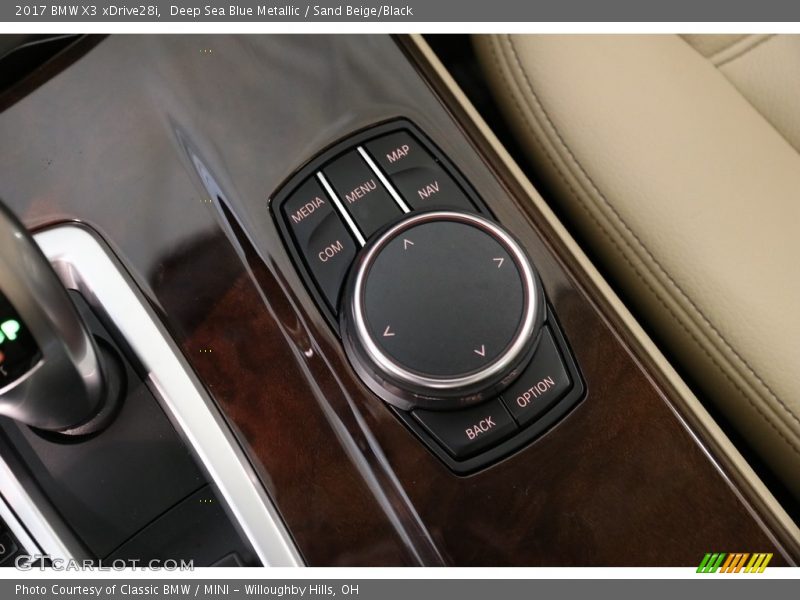 Deep Sea Blue Metallic / Sand Beige/Black 2017 BMW X3 xDrive28i