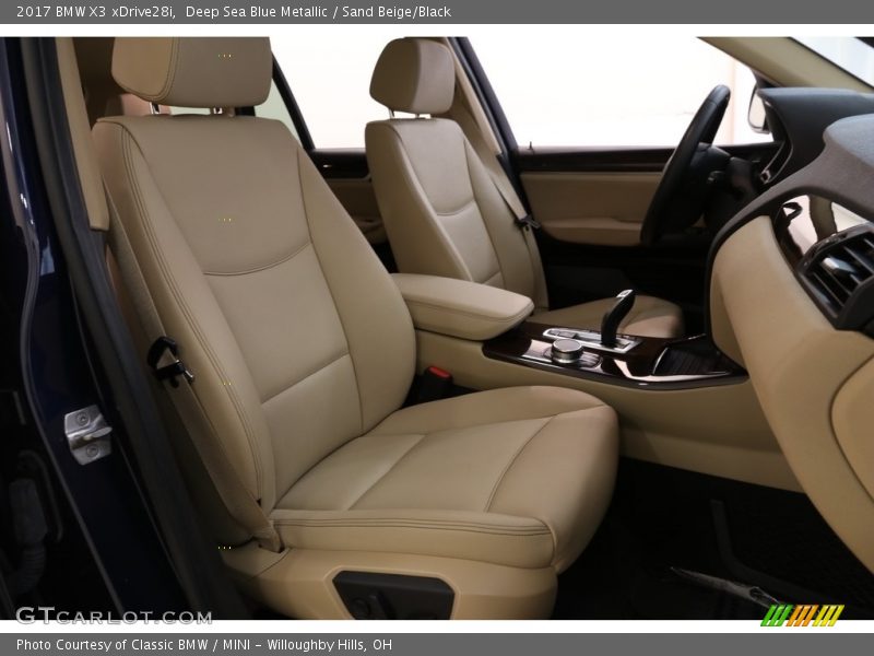 Deep Sea Blue Metallic / Sand Beige/Black 2017 BMW X3 xDrive28i