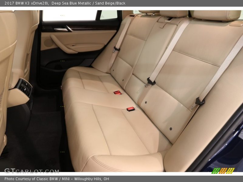 Deep Sea Blue Metallic / Sand Beige/Black 2017 BMW X3 xDrive28i