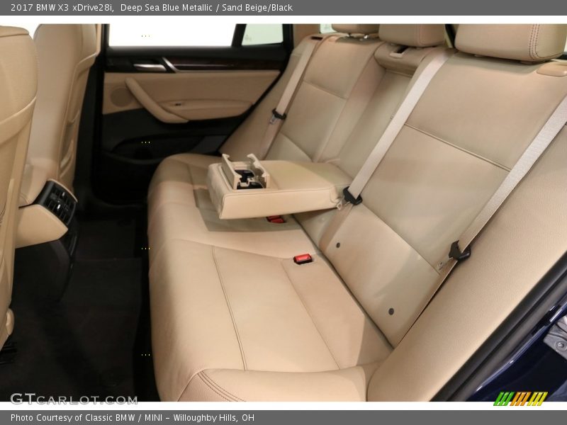 Deep Sea Blue Metallic / Sand Beige/Black 2017 BMW X3 xDrive28i
