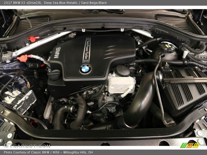 Deep Sea Blue Metallic / Sand Beige/Black 2017 BMW X3 xDrive28i