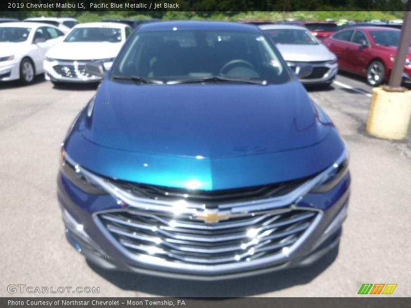 Pacific Blue Metallic / Jet Black 2019 Chevrolet Malibu LS