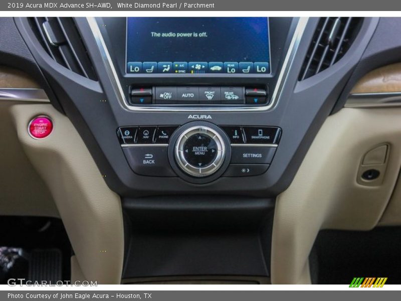 White Diamond Pearl / Parchment 2019 Acura MDX Advance SH-AWD