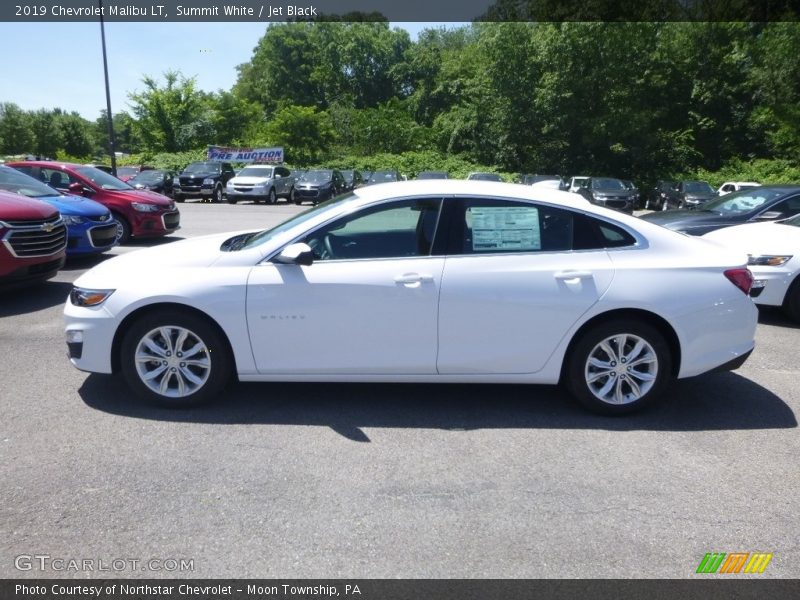 Summit White / Jet Black 2019 Chevrolet Malibu LT