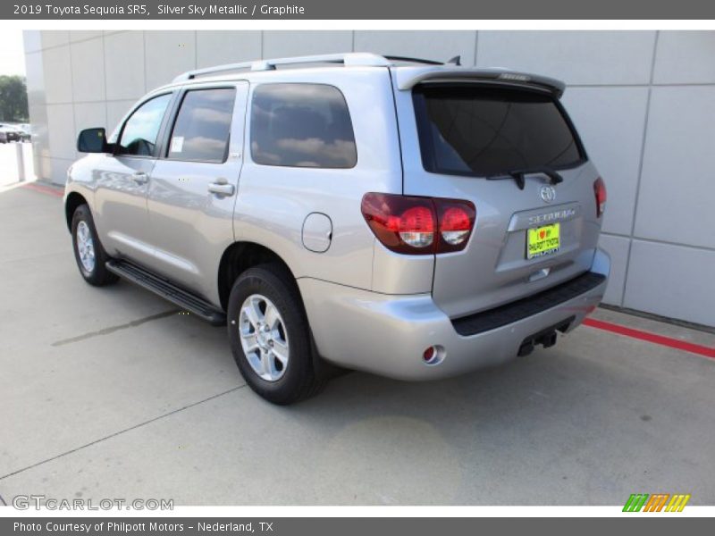 Silver Sky Metallic / Graphite 2019 Toyota Sequoia SR5