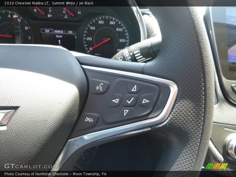 Summit White / Jet Black 2019 Chevrolet Malibu LT