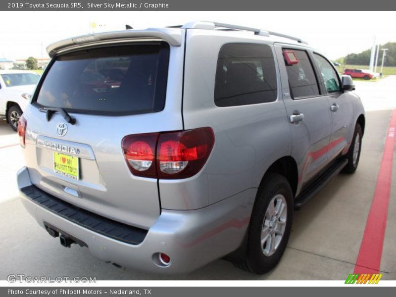 Silver Sky Metallic / Graphite 2019 Toyota Sequoia SR5