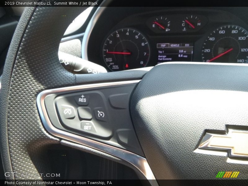 Summit White / Jet Black 2019 Chevrolet Malibu LS