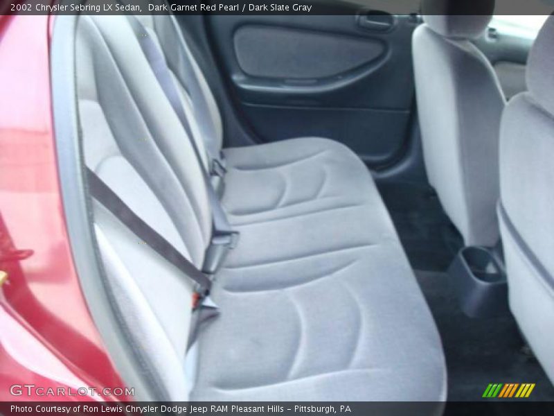 Dark Garnet Red Pearl / Dark Slate Gray 2002 Chrysler Sebring LX Sedan