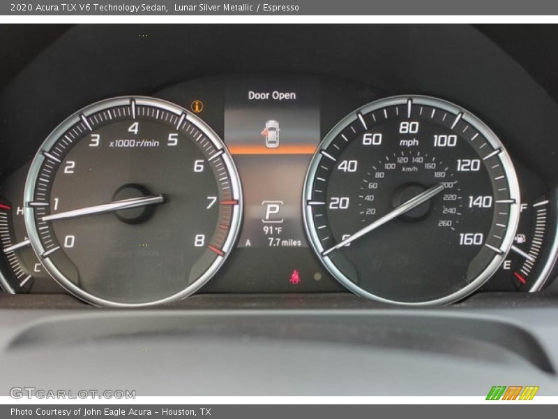 Lunar Silver Metallic / Espresso 2020 Acura TLX V6 Technology Sedan
