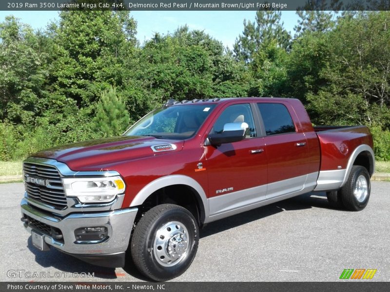 Front 3/4 View of 2019 3500 Laramie Mega Cab 4x4