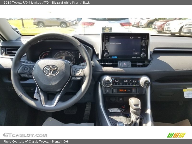 Blizzard White Pearl / Black 2019 Toyota RAV4 Limited AWD