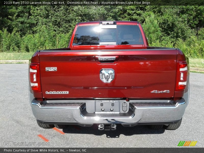 Delmonico Red Pearl / Mountain Brown/Light Frost Beige 2019 Ram 3500 Laramie Mega Cab 4x4