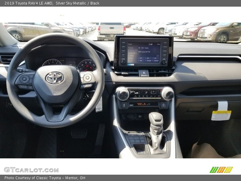 Silver Sky Metallic / Black 2019 Toyota RAV4 LE AWD