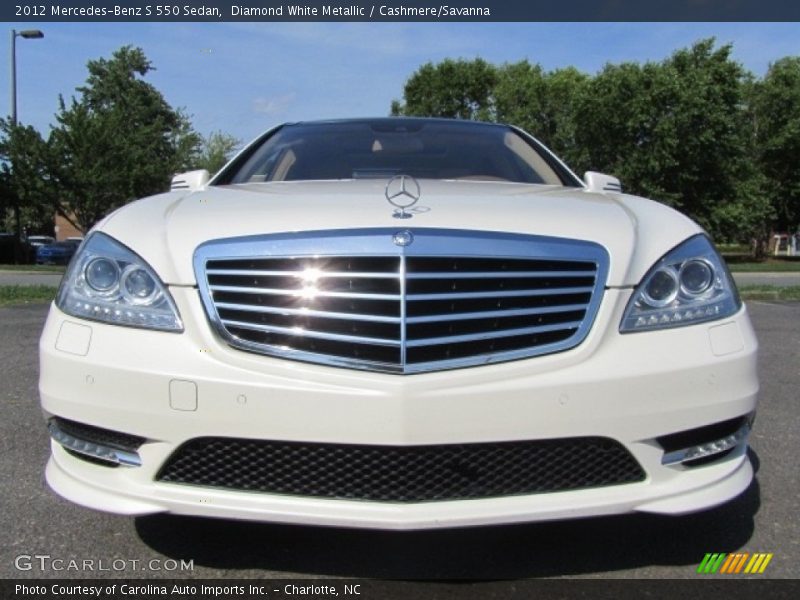 Diamond White Metallic / Cashmere/Savanna 2012 Mercedes-Benz S 550 Sedan