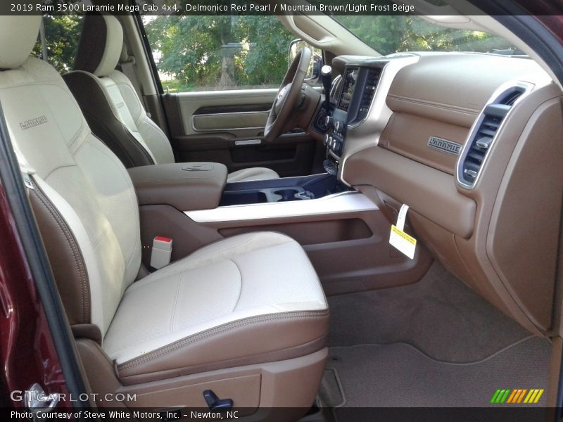 Front Seat of 2019 3500 Laramie Mega Cab 4x4