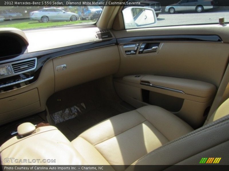 Diamond White Metallic / Cashmere/Savanna 2012 Mercedes-Benz S 550 Sedan