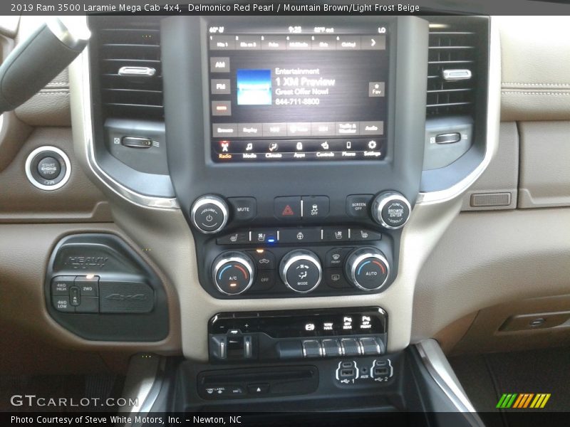 Controls of 2019 3500 Laramie Mega Cab 4x4