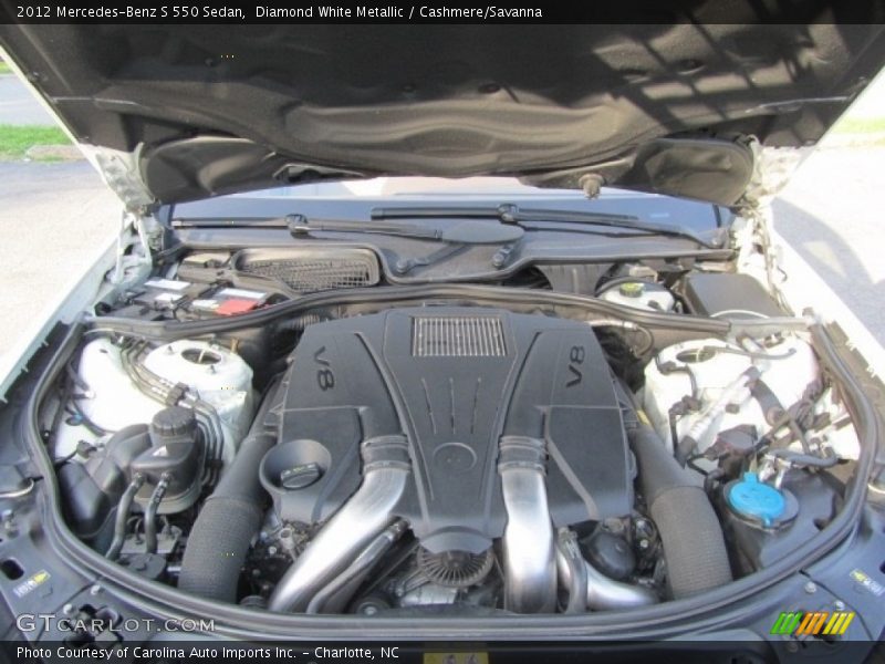 Diamond White Metallic / Cashmere/Savanna 2012 Mercedes-Benz S 550 Sedan