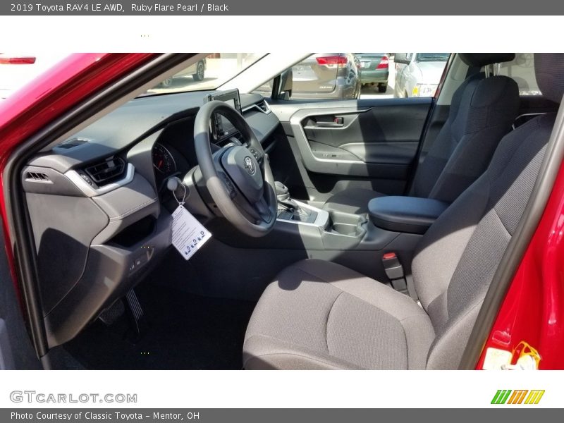 Ruby Flare Pearl / Black 2019 Toyota RAV4 LE AWD