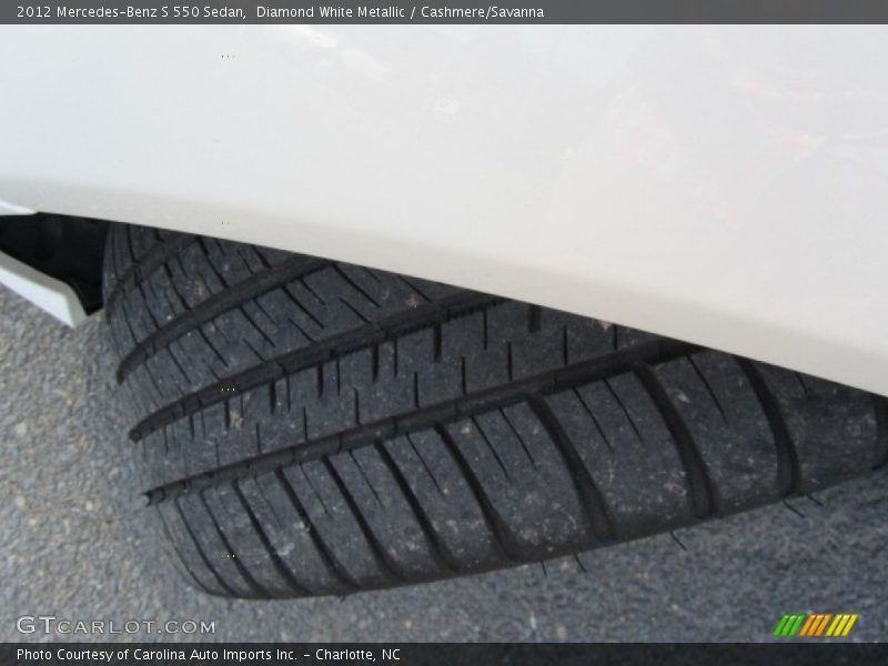 Diamond White Metallic / Cashmere/Savanna 2012 Mercedes-Benz S 550 Sedan